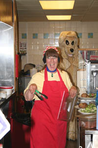 The Little Chef, Black Cat Staff Supporting Guide Dogs (by P. Brooks)